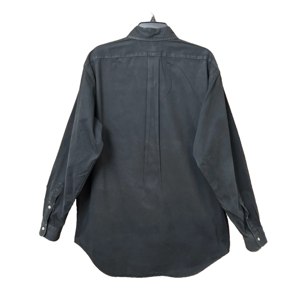 RALPH LAUREN MENS BLAKE BUTTON DOWN SHIRT M RED PONY VINTAGE BLACK COTTON MINT - Picture 4 of 8